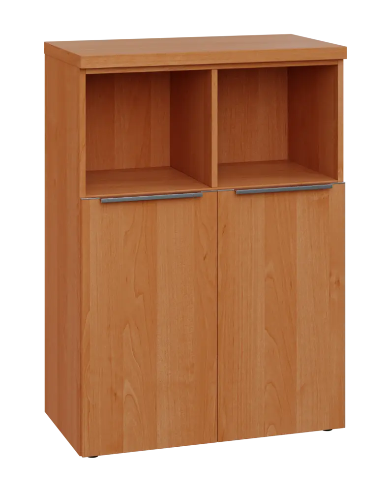 SIN 3 - 8DN2 kancelářská skříň, 2-dveřová/nika, 1120x800x400, olše jantar